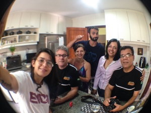 Familia do Quinzinho, Dayse (esposa), Karol (filha) e Rodrigo (genro).